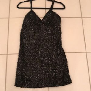 Stretch sequin mini dress